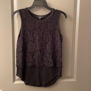 Black tank top blouse
